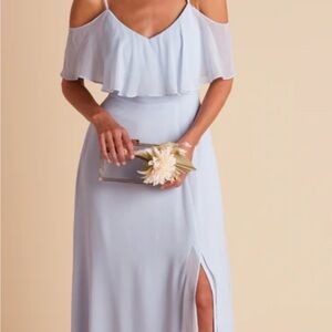birdy grey jane chiffon dress ice blue